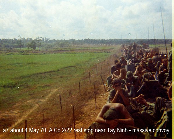 a7 Convoy stop near Tay Ninh